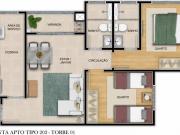 Apartamento à Venda 2 Dormitórios, suíte e varanda...