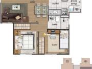 Apartamento à venda, 2 quartos, 1 vaga, Diamante Belo...