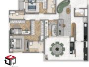 Apartamento à venda 2 quartos 2 suítes 1 vaga Campestre...