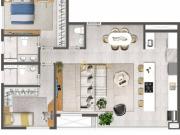 Apartamento à venda, 2 suítes, varanda, Edifício...