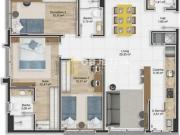 Apartamento à venda 3 Quartos 1 Suite 1 Vaga 88.95M²...