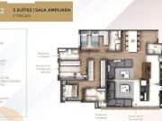 Apartamento à venda, 3 quartos, 3 suítes, 2 vagas,...