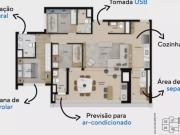 Apartamento a venda 3 suítes 109m2 Tatuapé São Paulo SP