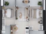 Apartamento com 2 dormitórios à venda, 48 m² por R$...