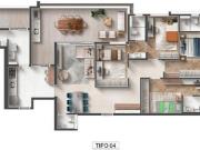 Apartamento à venda, 4 quartos no bairro Boqueirão em Santos