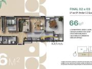 Apartamento à venda, 66 m² por R$ 717.900,00 Portão...