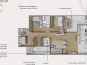 Apartamento com 69 m² 2 quartos e 2 vagas à venda em...