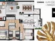 Apartamento com 3 dormitórios à venda, 98 m² por R$...