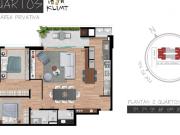 Apartamento à venda à Juveve com 2 dormitorios e 2 Vagas...