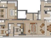 Apartamento à Venda Alameda Jaú Jardins São Paulo com 3...