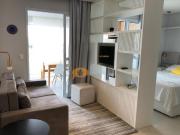 Apartamento a venda com 41 m², varanda, todo mobiliado...