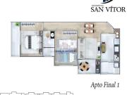 Apartamento à venda em São Vicente Itararé 2 quartos 1...