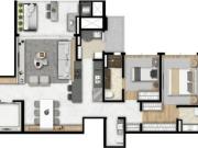 Apartamento a Venda no Bigorrilho 2 Suítes com 2 Vaga de...