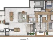 Apartamento a venda no Brooklin Quadra de Tênis...