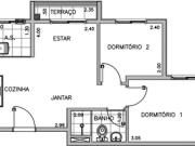 Apartamento à venda no Condomínio Gran Kazzas Botanic no...