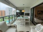 Apartamento a venda no le parc com 4 suites mobiliado