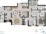 Apartamento a venda no Spettacolo Patriani 137 m² Centro