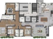 APARTAMENTO ALTÍSSIMO PADRÃO COM 4 SUÍTES E 3 VAGAS NO...