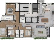 APARTAMENTO ALTÍSSIMO PADRÃO COM 4 SUÍTES E 3 VAGAS NO...