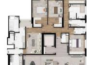 Apartamento alto padrão no centro de Alphaville, 4...