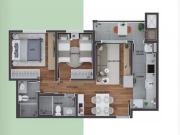 APARTAMENTO bairro bairro Tingui 2 quartos,1 suite,...