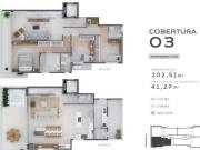 APARTAMENTO COBERTURA 243M² 3 SUÍTES 4 VAGAS TERRAÇO
