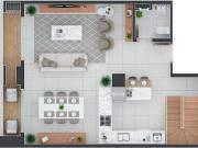 APARTAMENTO COBERTURA CENTRO 123 m2 PRIV. 2 SUÍTES 2...