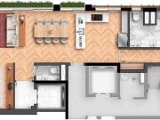 Apartamento com 105 m², com 3 dormitórios, com 2 vagas a...