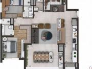 Apartamento com 105m², 3 Quartos, 2 Vagas a venda no...