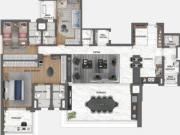 Apartamento com 138 m², com 4 Dormitórios, com 2 vagas...