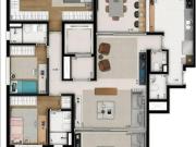 Apartamento com 166 m², 3 suítes, 2 vagas a venda na...