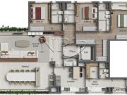 Apartamento com 173, com 3 dormitórios com 3 vagas a...