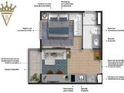 Apartamento com 1 dormitório à venda, 28 m² por R$...