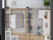 Apartamento com 1 dormitório à venda, 37 m² por R$...