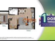 Apartamento com 1 dormitório à venda, 43 m² por R$...