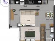 Apartamento com 1 dormitório à venda, 46 m² por R$...