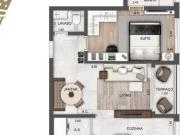 Apartamento com 1 dormitório à venda, 53 m² por R$...