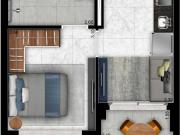 Apartamento com 1 dormitório a venda no Brooklin