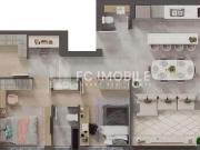 Apartamento com 1 suíte + 2 Demi Suítes, à venda no...