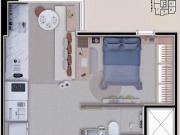 Apartamento com 29 m² e 1 quarto à venda em Ipiranga