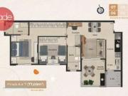 Apartamento com 2 dormitÃ³rios Ã venda, 77 mÂ² por R$...