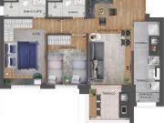 Apartamento com 2 dormitório, com 1 vaga a venda no Brooklin