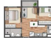 Apartamento com 2 dormitórios à venda, 37 m² por R$...