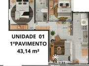 Apartamento com 2 dormitórios à venda, 43 m² por R$...
