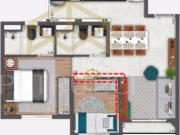 Apartamento com 2 dormitórios à venda, 45 m² por R$...