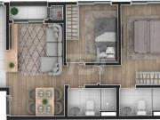 Apartamento com 2 dormitórios à venda, 46 m² por R$...