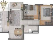 Apartamento com 2 dormitórios à venda, 47 m² por R$...