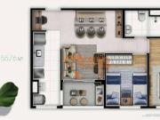 Apartamento com 2 dormitórios à venda, 55 m² por R$...