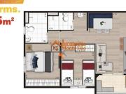 Apartamento com 2 dormitórios à venda, 55 m² por R$...