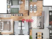 Apartamento com 2 dormitórios à venda, 63 m² por R$...